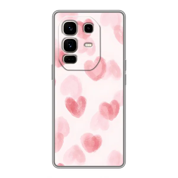 Чехол с принтом «Розовые сердечки» для Infinix Note 50 Pro Plus