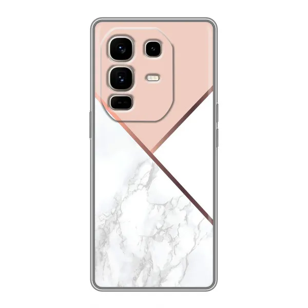 Чохол з принтом «Тройний мрамор» для Infinix Note 50 Pro Plus