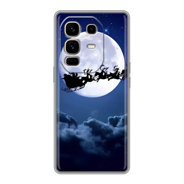 Чехол с принтом «Санта - луна» для Infinix Note 50 Pro Plus Чехол с принтом «Санта - луна» для Infinix Note 50 Pro Plus