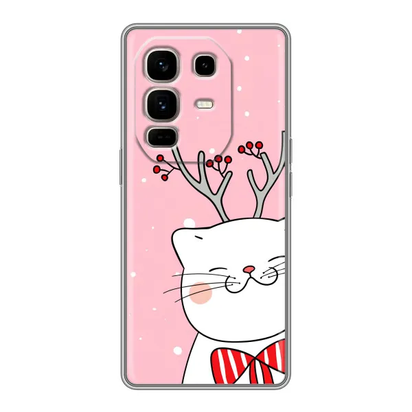 Чехол с принтом «Зимний кот» для Infinix Note 50 Pro Plus Чехол с принтом «Зимний кот» для Infinix Note 50 Pro Plus