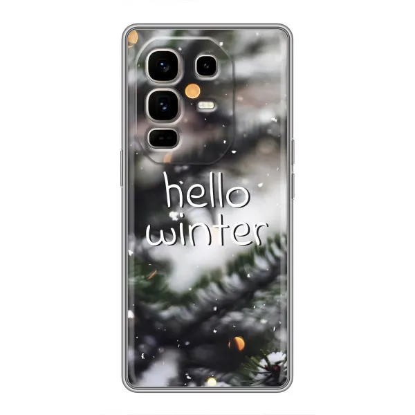 Чехол с принтом «Hello winter» для Infinix Note 50 Pro Plus