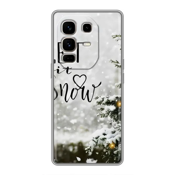 Чехол с принтом «Let it snow» для Infinix Note 50 Pro Plus