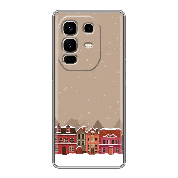 Чехол с принтом «Зимний город» для Infinix Note 50 Pro Plus