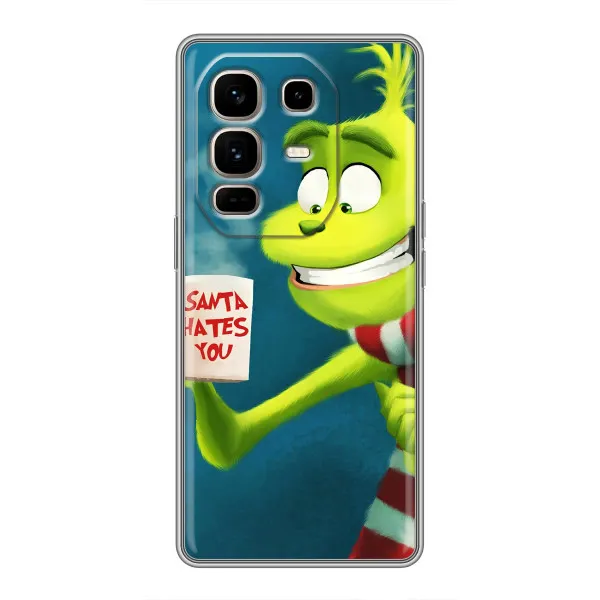 Чехол с принтом «Зеленый Гринч» для Infinix Note 50 Pro Plus Чехол с принтом «Зеленый Гринч» для Infinix Note 50 Pro Plus