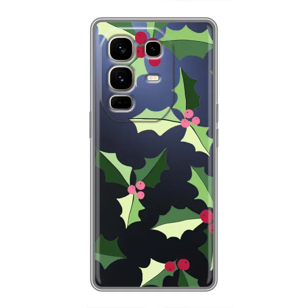 Чехол с принтом «Рождественский фон» для Infinix Note 50 Pro Plus