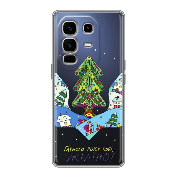 Чехол с принтом «Рождественский герб» для Infinix Note 50 Pro Plus