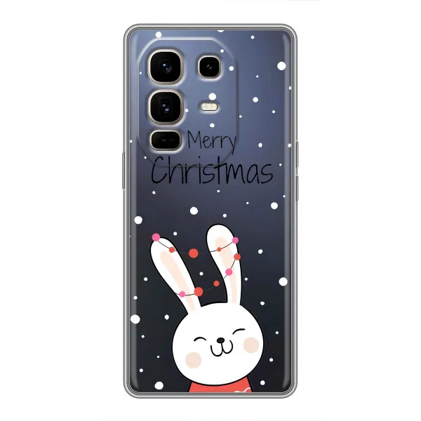 Чехол с принтом «Рождественский заяц» для Infinix Note 50 Pro Plus