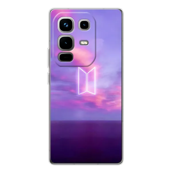 Чехол с принтом «BTS логотип» для Infinix Note 50 Pro Чехол с принтом «BTS логотип» для Infinix Note 50 Pro