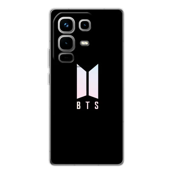 Чехол с принтом «Лого BTS» для Infinix Note 50 Pro Чехол с принтом «Лого BTS» для Infinix Note 50 Pro