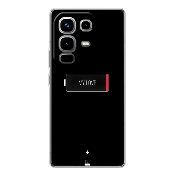 Чехол с принтом «Love battery» для Infinix Note 50 Pro