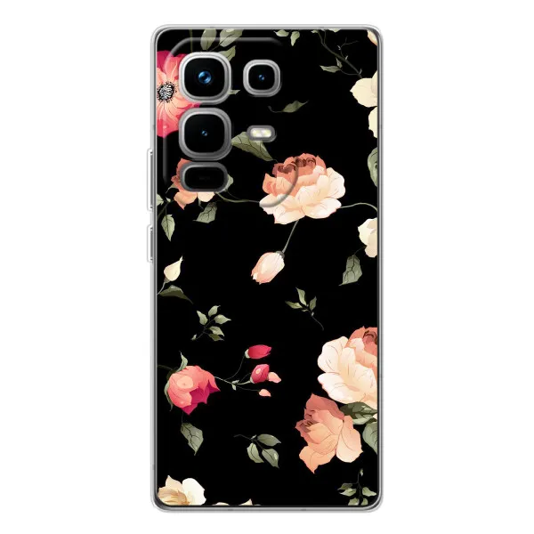 Чехол с принтом «Розочки» для Infinix Note 50 Pro