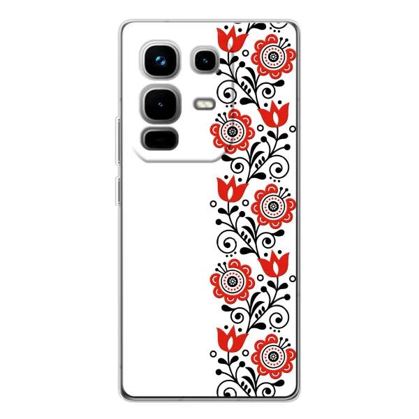 Чехол с принтом «Яркая вишиванка» для Infinix Note 50 Pro Чехол с принтом «Яркая вишиванка» для Infinix Note 50 Pro