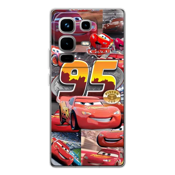 Чехол с принтом «Коллаж Молния Маквин» для Infinix Note 50 Pro