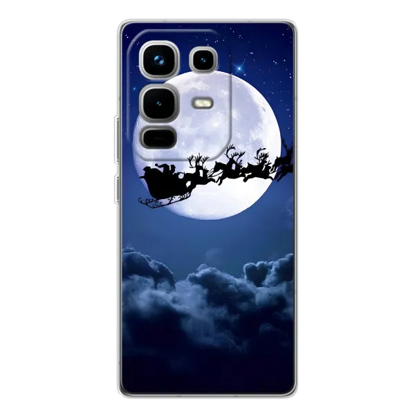 Чехол с принтом «Санта - луна» для Infinix Note 50 Pro Чехол с принтом «Санта - луна» для Infinix Note 50 Pro