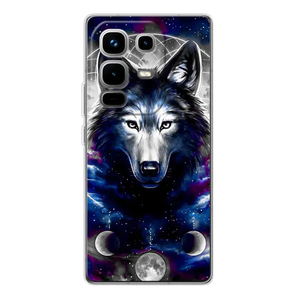 Чехол с принтом «Волк» для Infinix Note 50 Pro