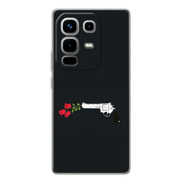 Чехол с принтом «Неожиданные цветы» для Infinix Note 50