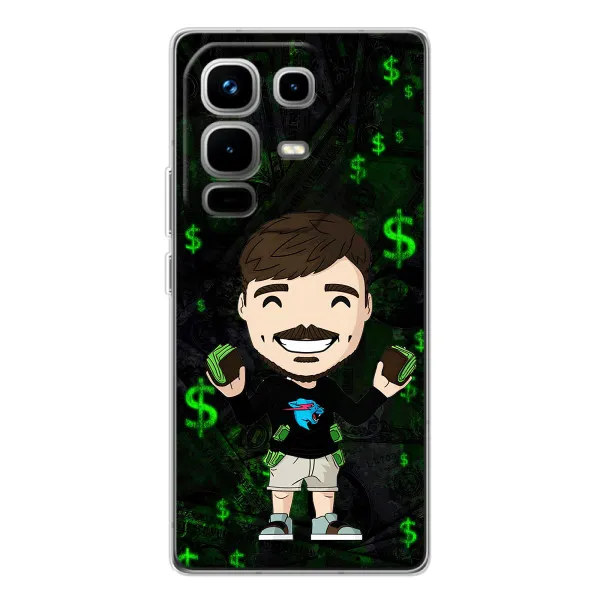 Чехол с принтом «Блогер Beast» для Infinix Note 50