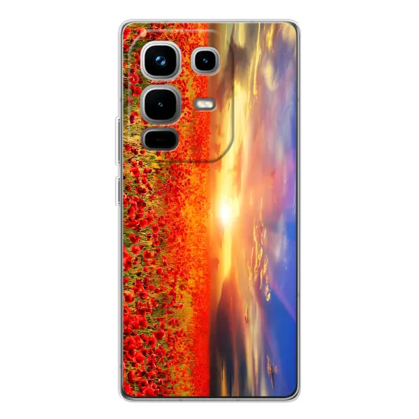 Чехол с принтом «Поле тюльпанов» для Infinix Note 50