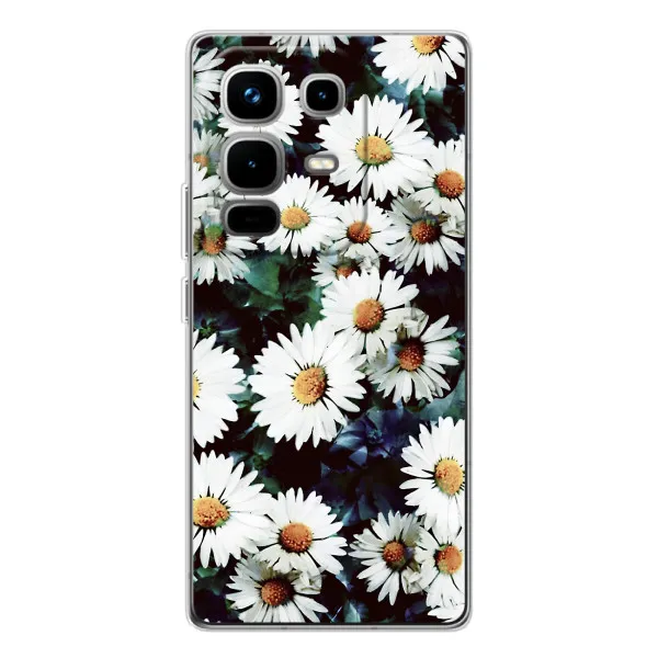 Чехол с принтом «Ромашки» для Infinix Note 50