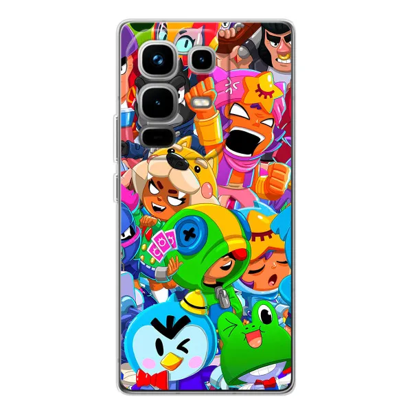 Чохол з принтом «Герої Бравл Старс» для Infinix Note 50