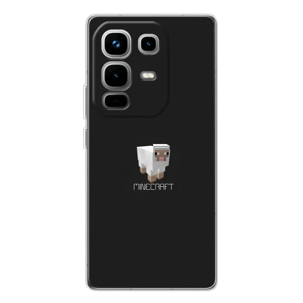 Чехол с принтом «Овечка Майнкрафт» для Infinix Note 50