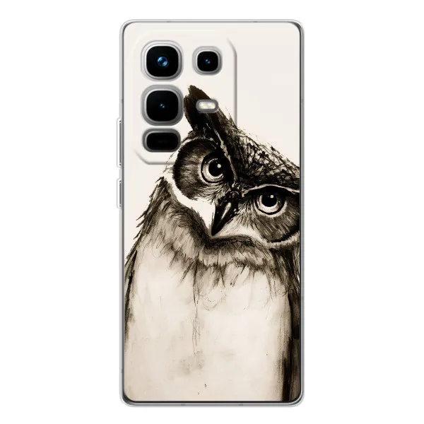 Чехол с принтом «Сова» для Infinix Note 50