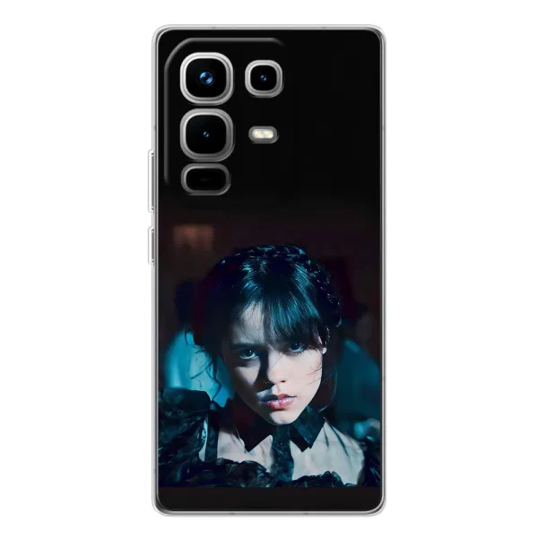 Чехол с принтом «взгляд Уэнздей» для Infinix Note 50 Чехол с принтом «взгляд Уэнздей» для Infinix Note 50