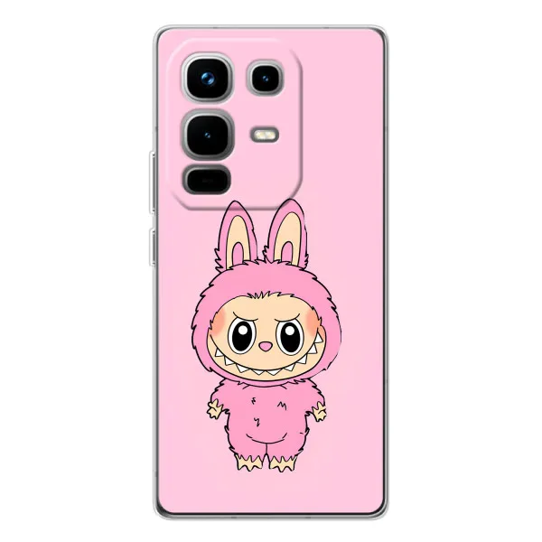 Чехол с принтом «Розовый Лабубу» для Infinix Note 50