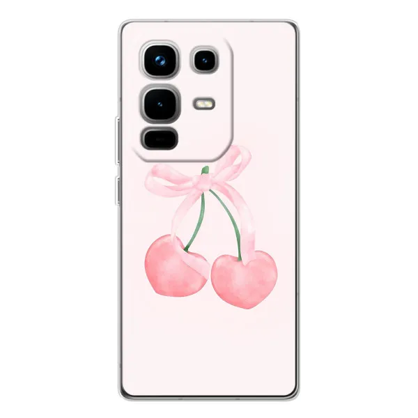 Чехол с принтом «Розовые вишни» для Infinix Note 50 Чехол с принтом «Розовые вишни» для Infinix Note 50