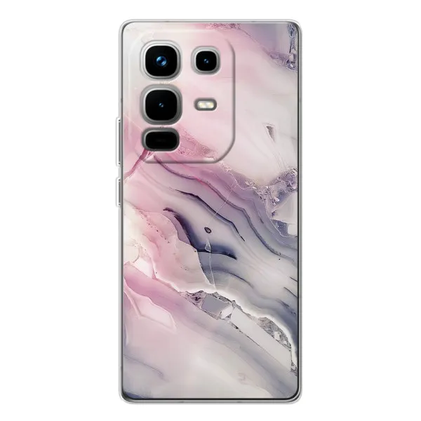 Чохол з принтом «Пурпурний Мрамор» для Infinix Note 50
