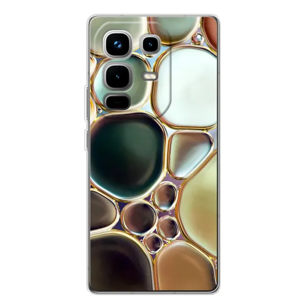 Чохол з принтом «Радужний Мрамор» для Infinix Note 50