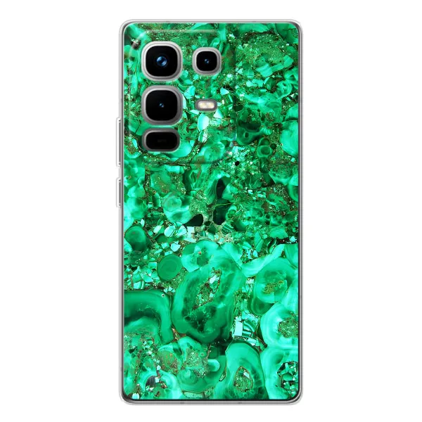 Чохол з принтом «Салатовий Мрамор» для Infinix Note 50