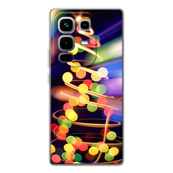 Чохол з принтом «Ялинка в огоньках» для Infinix Note 50
