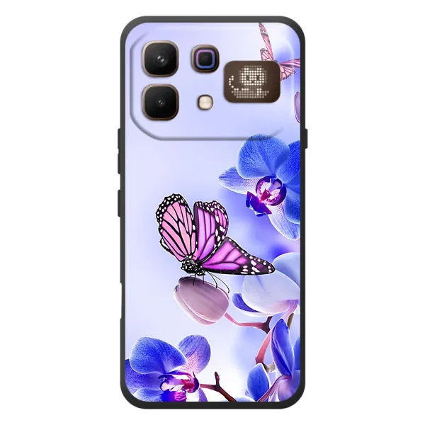 Чехол с принтом «Бабочка на цветочке» для Infinix Note 60 Pro