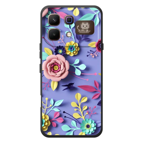 Чехол с принтом «Цветочный дизайн» для Infinix Note 60 Pro