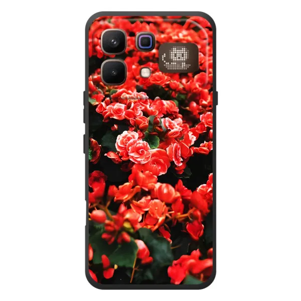 Чехол с принтом «Цветы красные» для Infinix Note 60 Pro