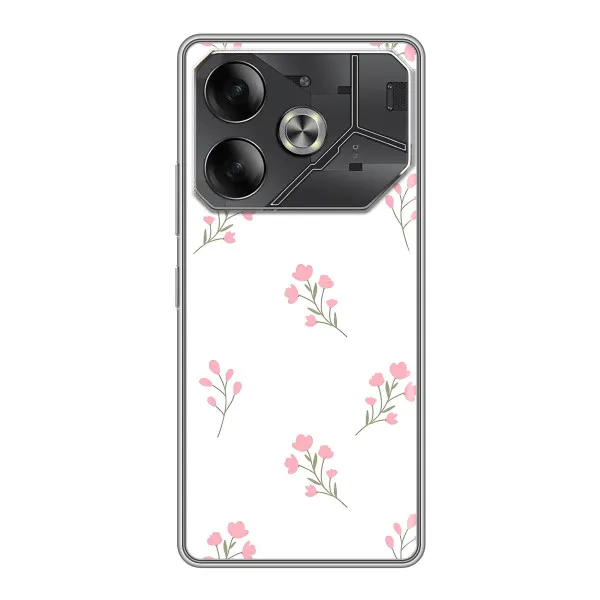 Чехол с принтом «Розовые цветы» для Infinix Note 60 Ultra