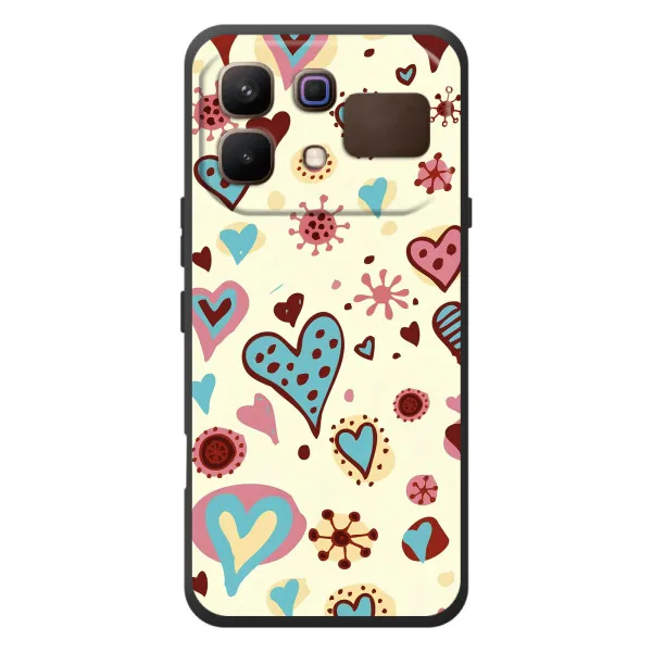 Чехол с принтом «Сердечки» для Infinix Note 60 Чехол с принтом «Сердечки» для Infinix Note 60