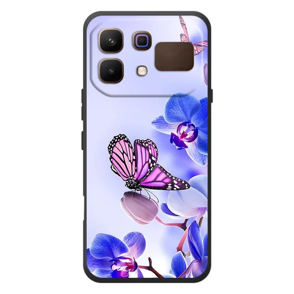 Чехол с принтом «Бабочка на цветочке» для Infinix Note 60