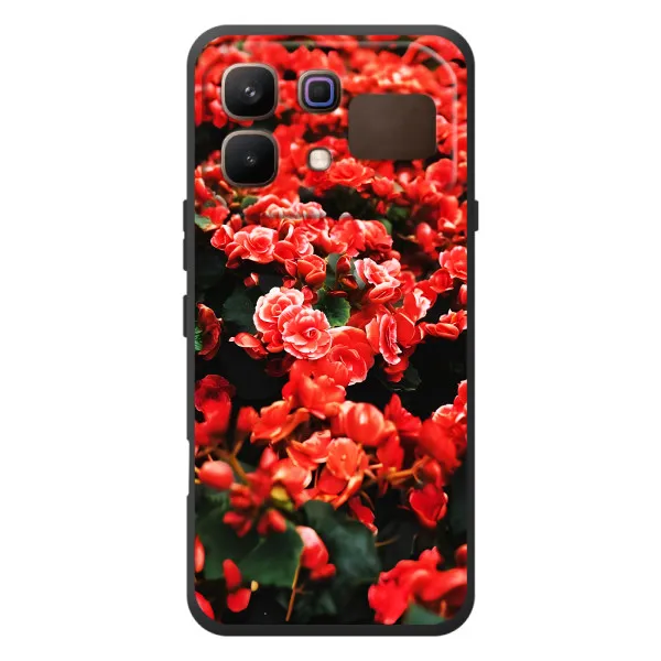 Чехол с принтом «Цветы красные» для Infinix Note 60