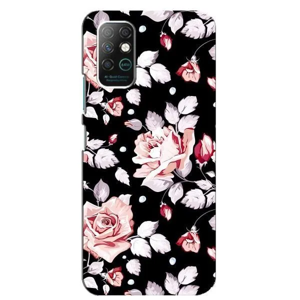 Чехол с принтом «Цветочки на черном» для Infinix Note 8 Чехол с принтом «Цветочки на черном» для Infinix Note 8