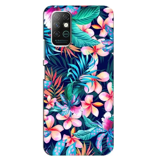 Чехол с принтом «Красочные цветы» для Infinix Note 8