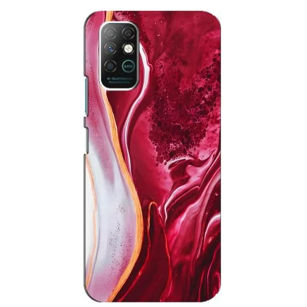 Чехол с принтом «Мрамор красный» для Infinix Note 8