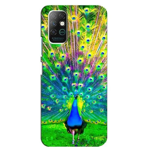 Чехол с принтом «Яркий Павлин» для Infinix Note 8 Чехол с принтом «Яркий Павлин» для Infinix Note 8