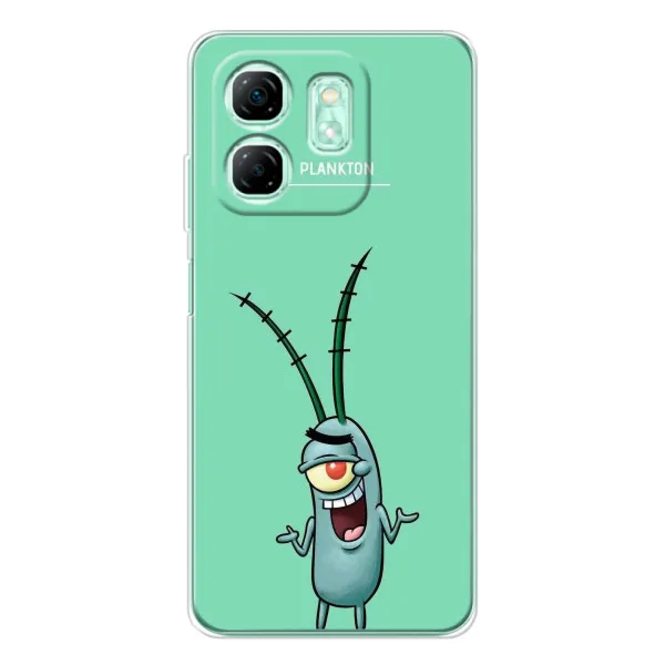 Чехол с принтом «Персонаж Планктон» для Infinix Smart 10 HD