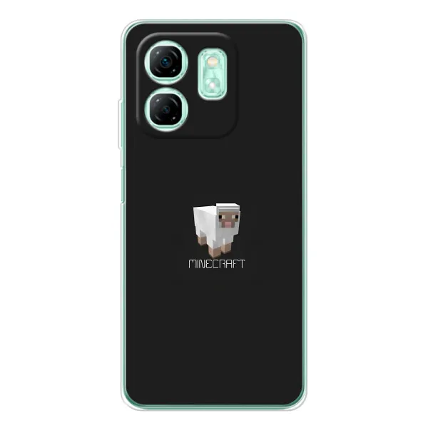 Чехол с принтом «Овечка Майнкрафт» для Infinix Smart 10 HD