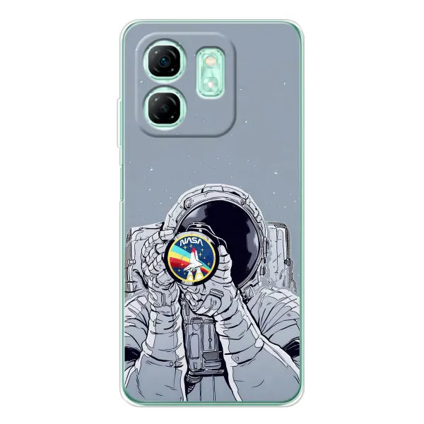 Чехол с принтом «Космонавт фото» для Infinix Smart 10 HD Чехол с принтом «Космонавт фото» для Infinix Smart 10 HD