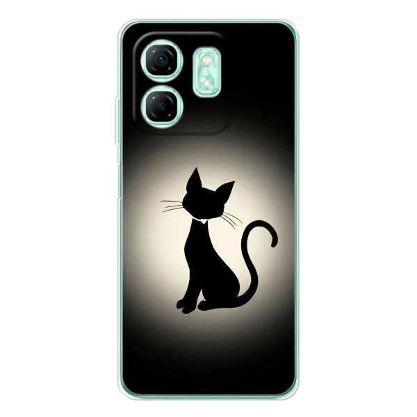 Чохол з принтом «Силует котика» для Infinix Smart 10 HD Чохол з принтом «Силует котика» для Infinix Smart 10 HD