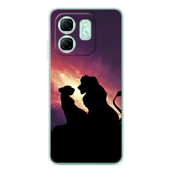 Чехол с принтом «Силуэт Симба и Налу» для Infinix Smart 10 HD