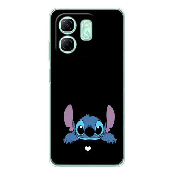 Чехол с принтом «Стич на черном» для Infinix Smart 10 HD